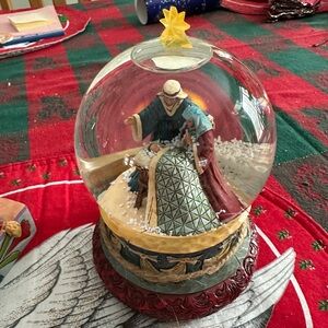 Jim Shore Nativity snow globe